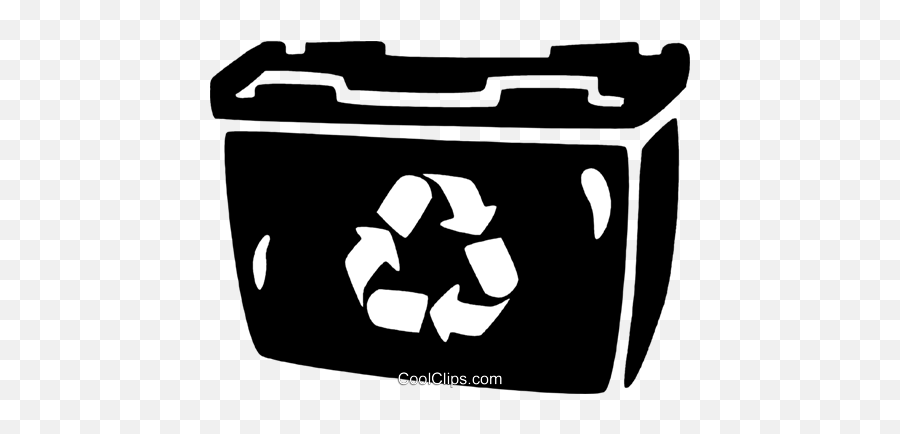 Recycle Bin Royalty Free Vector Clip Art Illustration - Karma Stickers Png,Recycle Icon Vector Free