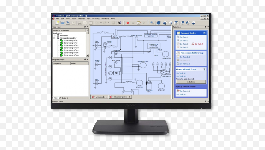 Custom Industrial Controls Manufacturing Power - Freecad Screenshot Png,Freecad Icon