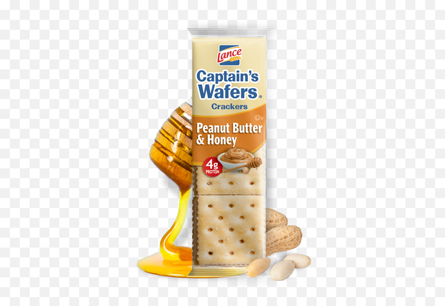 Captainu0027s Wafers Peanut Butter U0026 Honey - Lance Peanut Butter And Honey Crackers Png,Peanut Transparent