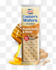 Captainu0027s Wafers Peanut Butter U0026 Honey - Lance Peanut Butter And Honey Crackers Png,Peanut Transparent