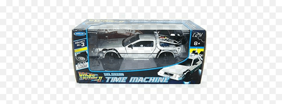 Back To The Future Part 2 124 Scale Die - Cast Miniature Cars Welly Back To The Future Delorean Png,Delorean Icon