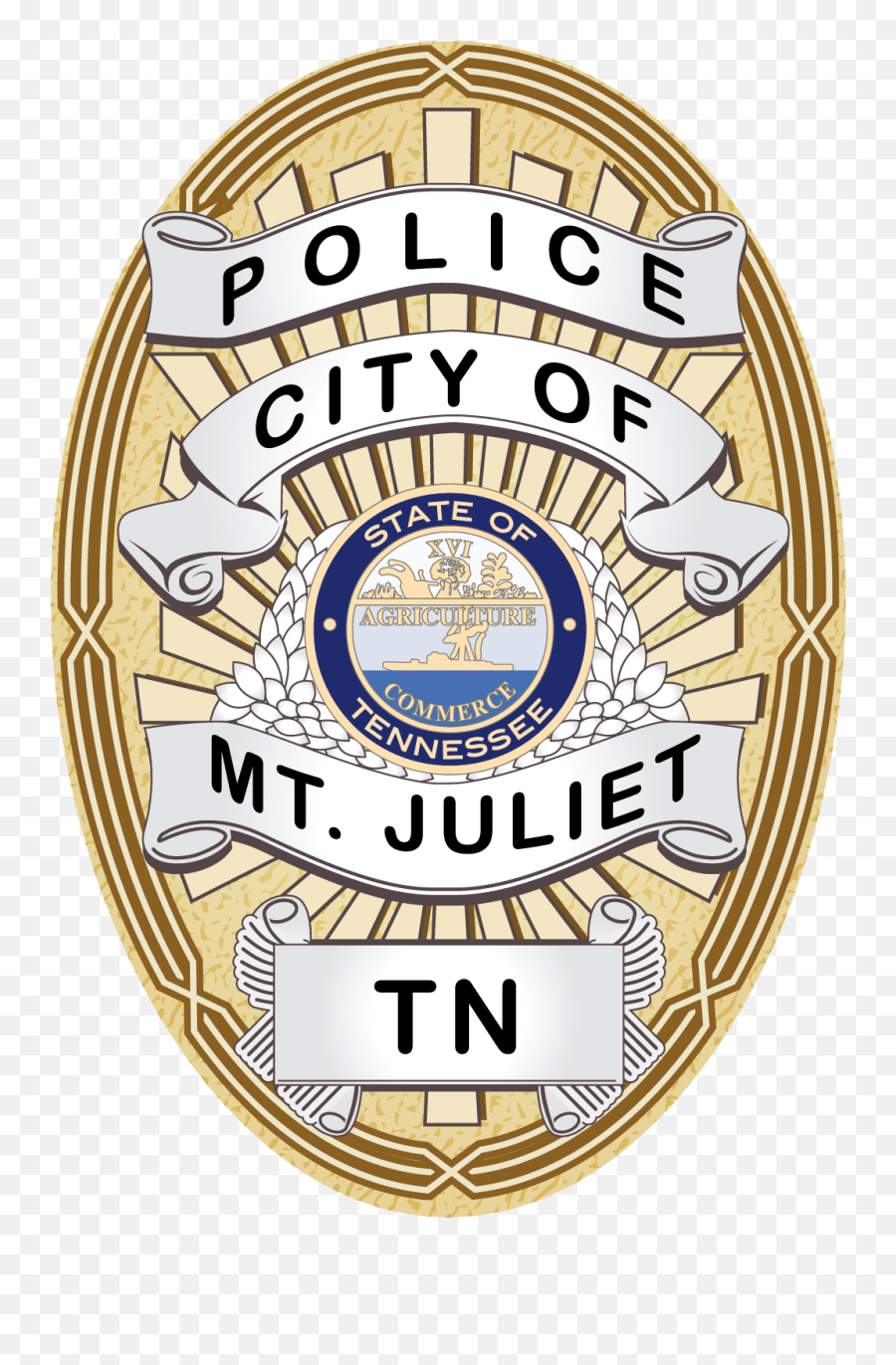 June 2017 U2013 Page 2 Mt Juliet Police Newsroom - Mt Juliet Police Department Badge Png,Police Light Icon Vector