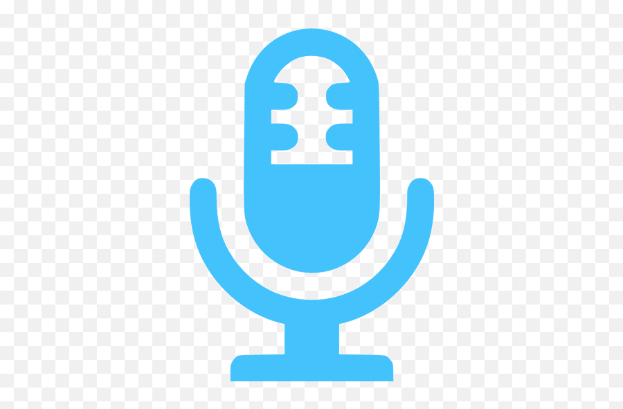 Caribbean Blue Microphone Icon - Free Caribbean Blue Transparent Microphone Icon Gif Png,Speak Icon