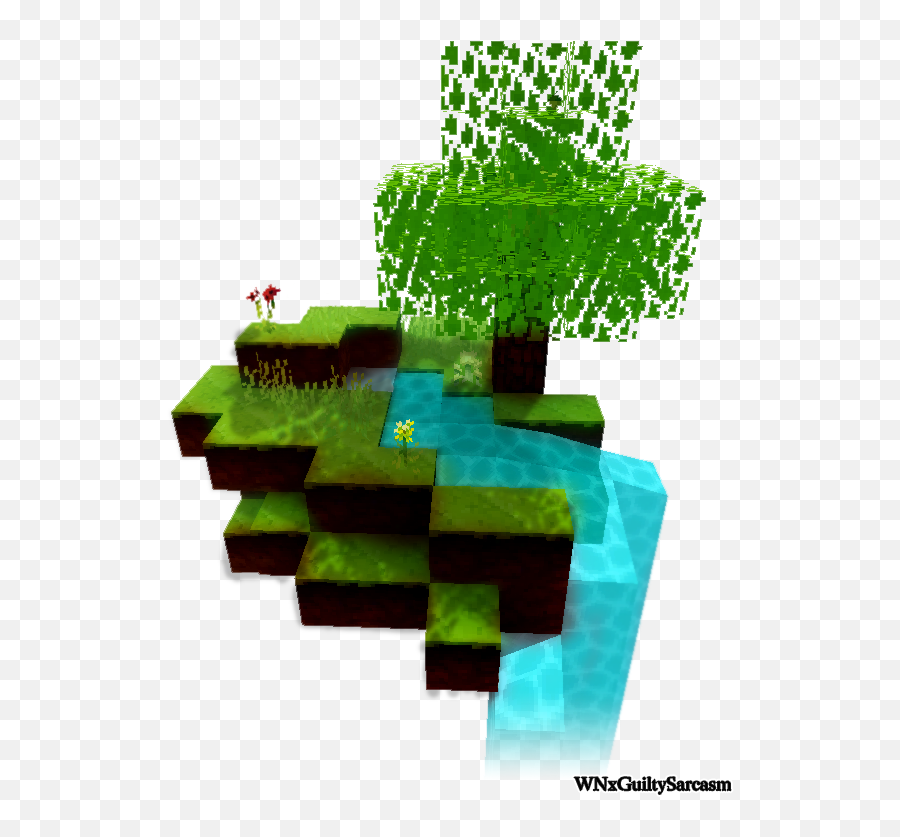 Download Click The Image To Open In Full Size - Minecraft Tree Png,Floating Island Png