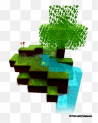 Download Click The Image To Open In Full Size - Minecraft Tree Png,Floating Island Png