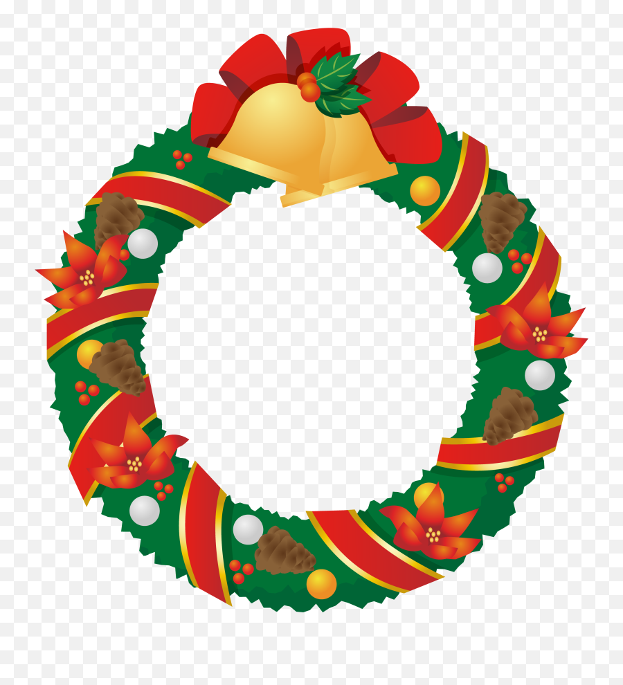 Christmas Wreath Clipart Png - Wreath,Christmas Reef Png