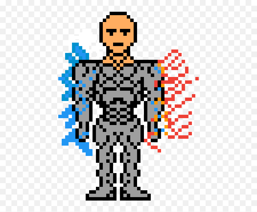 Pixilart - One Punch Man If He Had Ice And Fire Powers And Illustration Png,One Punch Man Logo Png