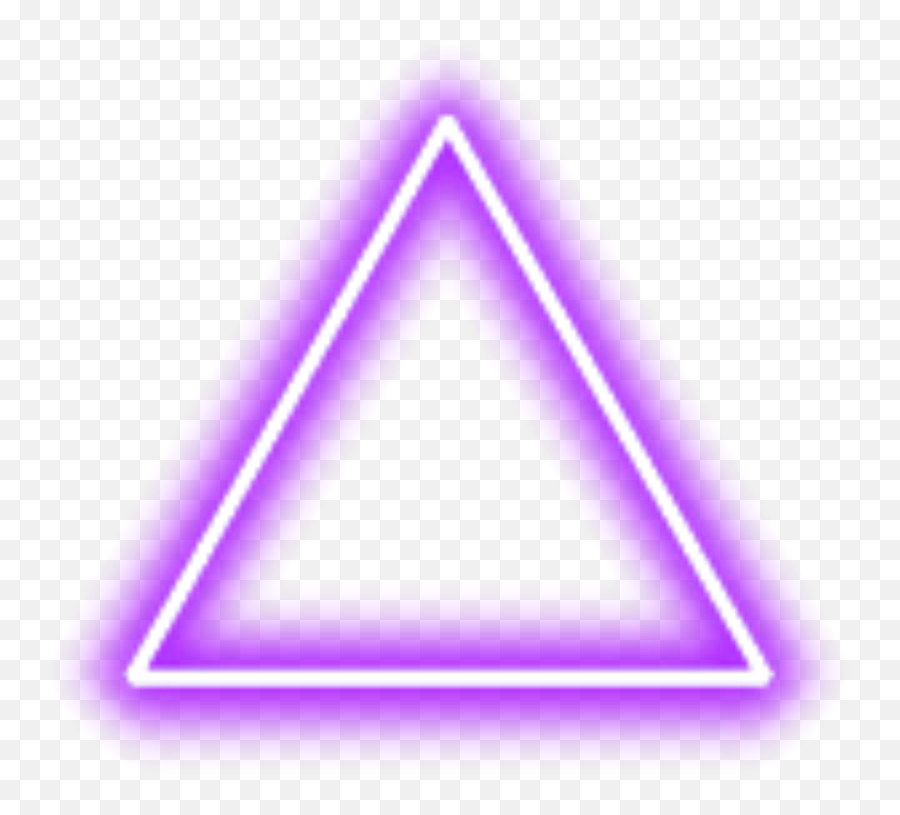 Purple - Neon Triangle Transparent Png,Neon Border Png