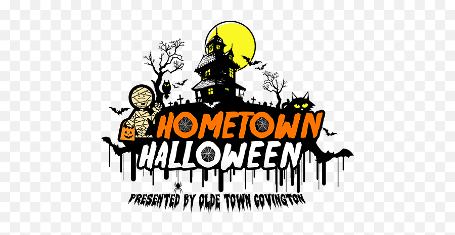 Hometown Halloween Logo - Olde Town Covington Cartoon Png,Halloween Logo