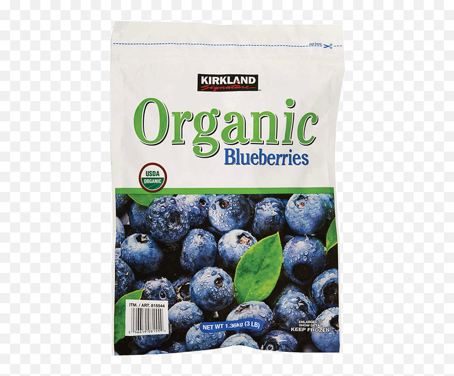 Kirkland Signature Organic Blueberries 3 Lbs U2022 Thirstyrun - Kirkland Png,Blueberries Png