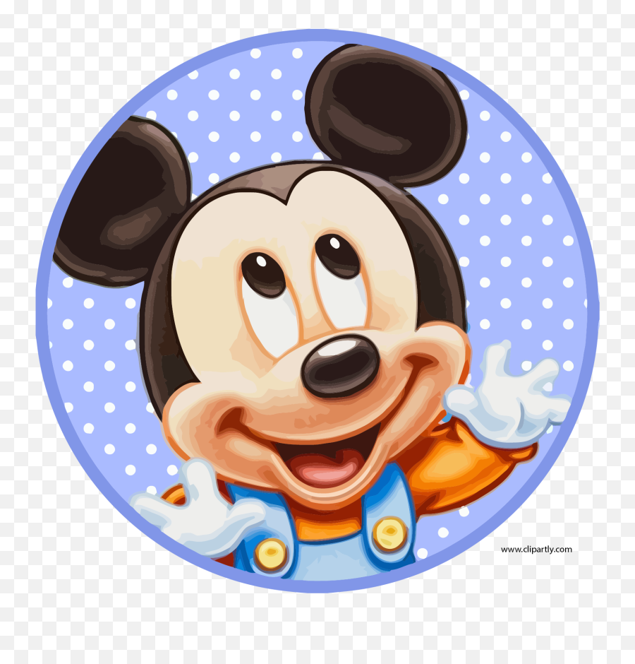 Download Hd Pale Blue Mickey Clipart Png - Happy 1st 1st Birthday Mickey Mouse Blue,Mickey Mouse Birthday Png