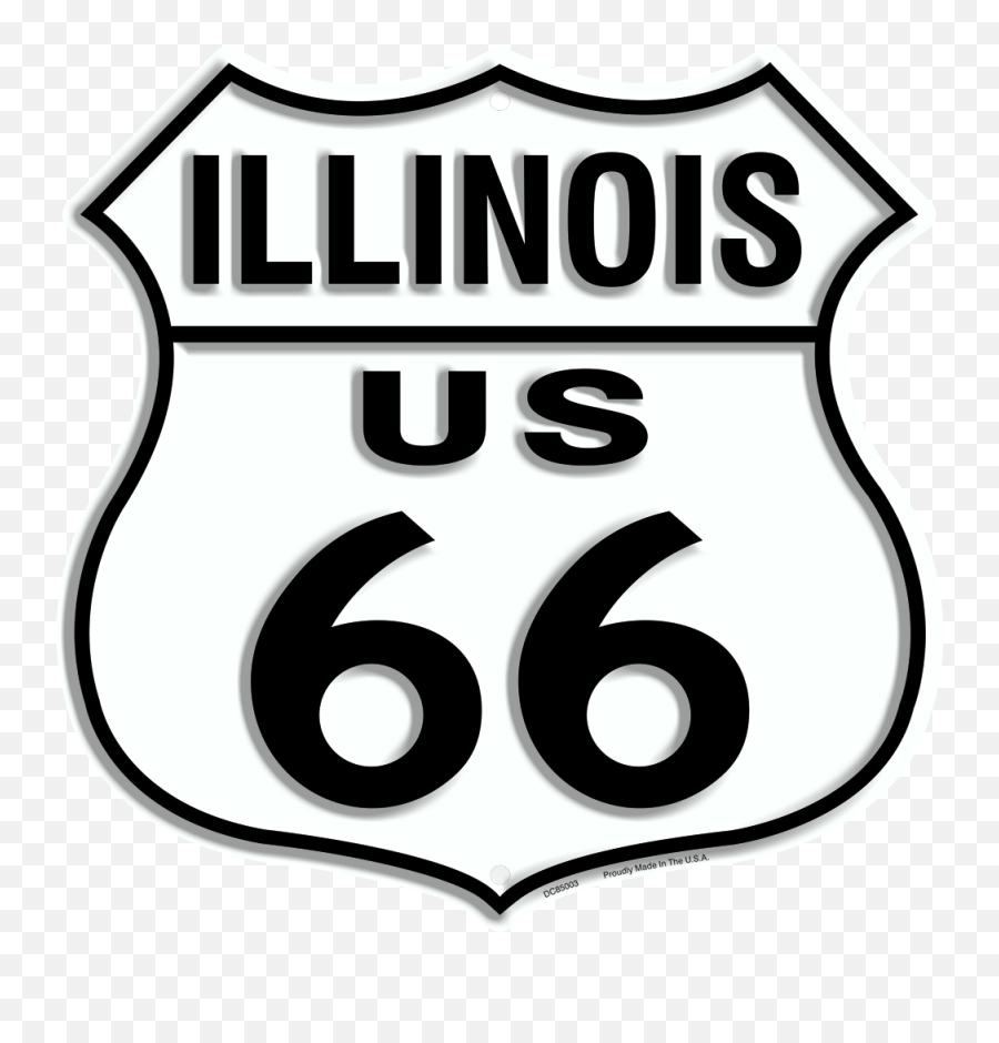 Dc85003 - Route 66 Illinois U2013 Hangtime Route 66 Arizona Logo Png,Illinois Png