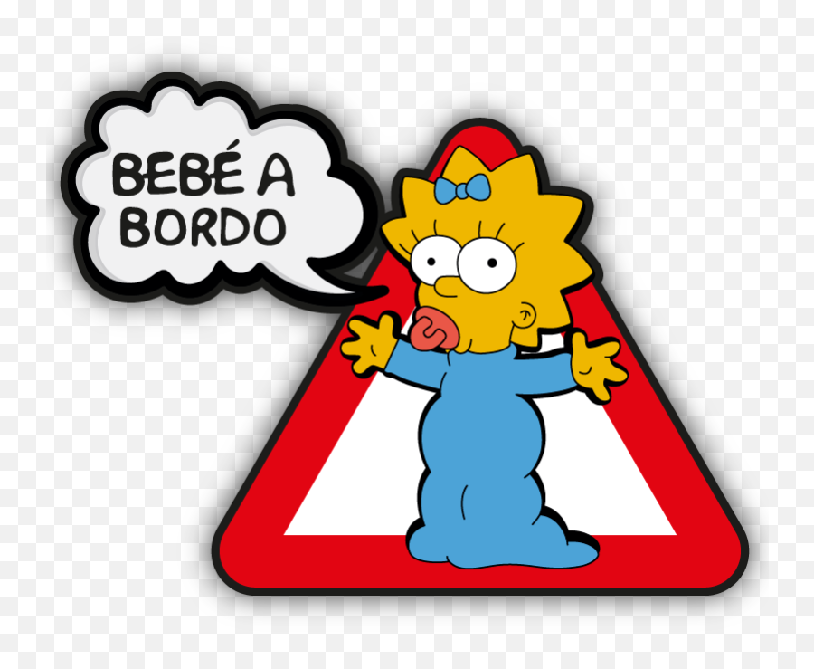 Us 308 5 Offbebe A Bordo Maggie Pegatina Vinyl Sticker Decal Aufkleber Coche The Simpsons - Stickers Para Autos De Los Simpsons Png,The Simpsons Png