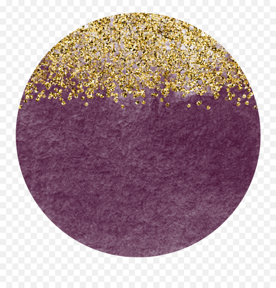 Download Purple Gold Glitter Circle Confetti Watercolor - Design Logo Watercolor Circles Png,Watercolor Circle Png