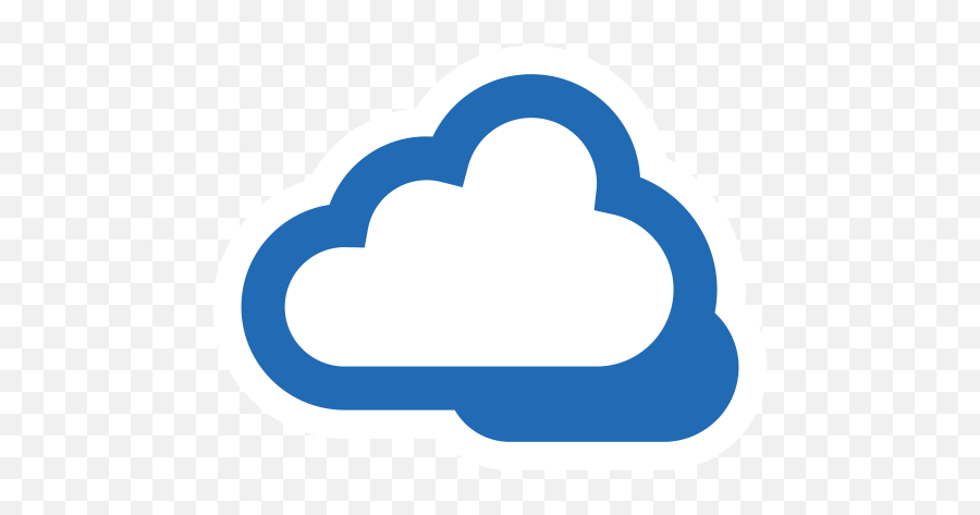 Blue Cloud Icon - Dark Blue Cloud Icon Png,Thunder Cloud Png