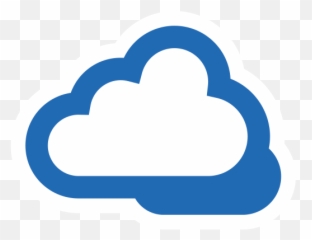 Blue Cloud Icon - Dark png