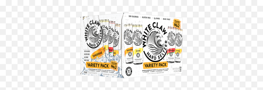 White Claw Hard Seltzer Variety 2 - White Claw Packs Png,White Claw Logo Png