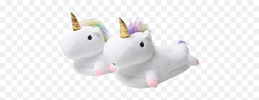 Cute Unicorn Home Slippers - Unicorn Plush Slippers Png,Cute Unicorn Png
