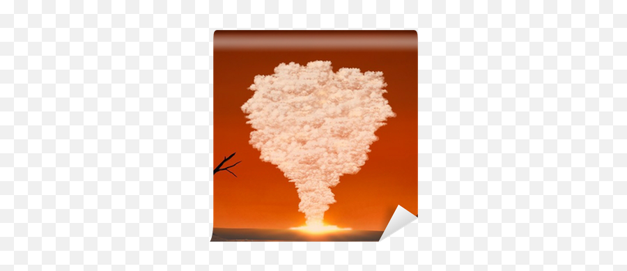 Mushroom Cloud From A Large Explosion In The Desert Wall Mural U2022 Pixers - We Live To Change Illustration Png,Mushroom Cloud Transparent
