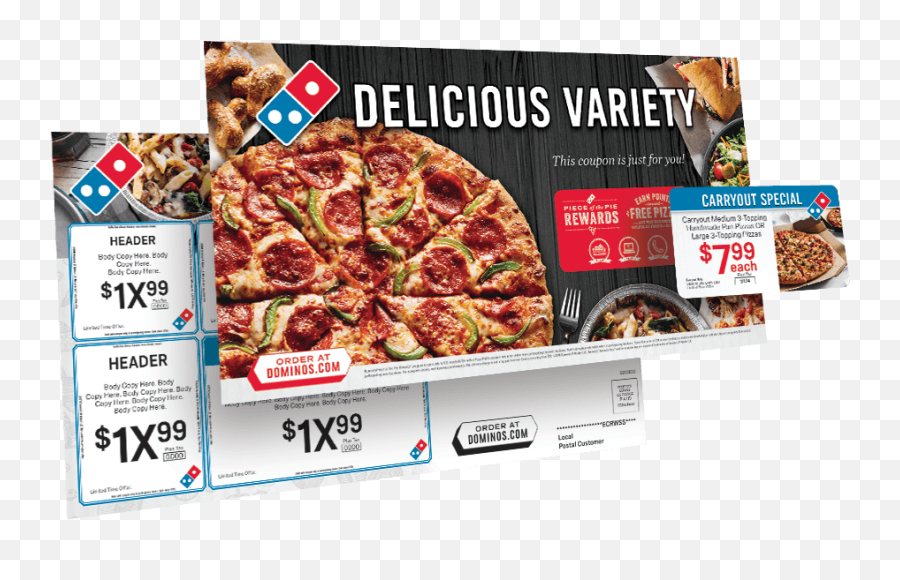 Dominou0027s Eddm Products U2013 Ross4marketing For Pizza - Flyer Png,Dominos Png