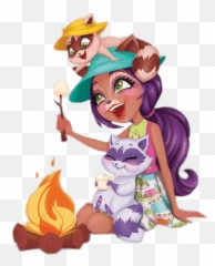 Enchantimals Raelin Raccoon Transparent - png
