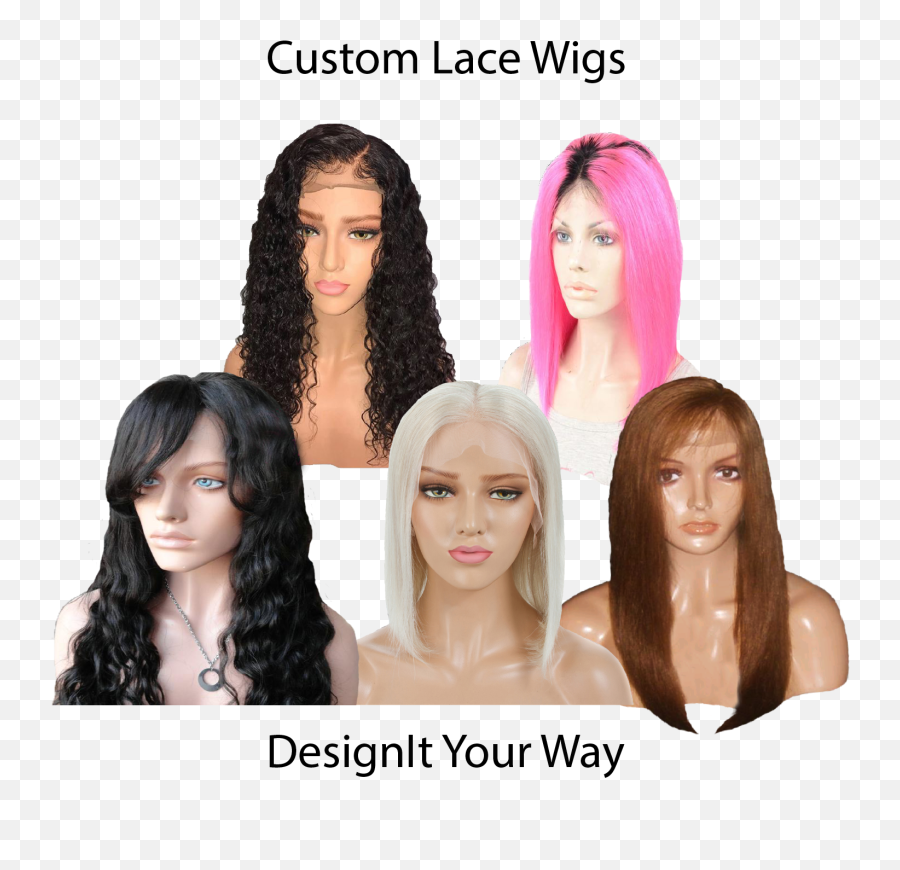 Head Turners Hair U0026 Nail Designs - Custom Lace Wigs Design Png,Transparent Wig