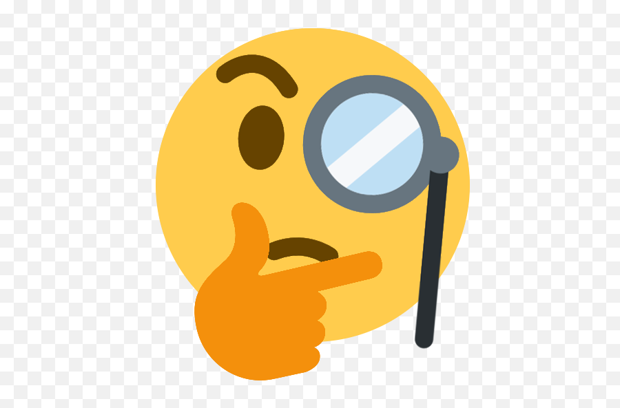 Thinking Emoji Sticker Thought Discord - Transparent Thinking Emoji Png,Discord Emojis Png