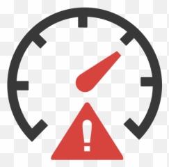 High Risk Alert Icon Png And Svg Vector - Speedometer