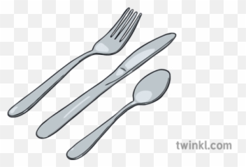 Cutlery Knife Fork Spoon Eating Ks1 Illustration - Twinkl And png
