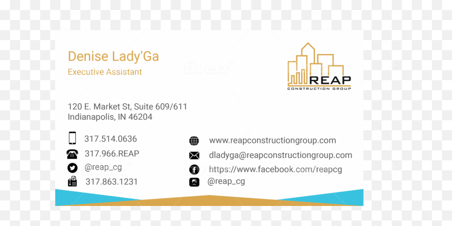 Create Modern And Custom Business Card Design - American Realty Advisors Png,Facebook Logo For Business Cards