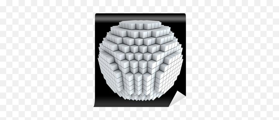 3d Sphere Made Of Cubes Isolated - We Live To Change Sphere Made Of Cubes Png,3d Sphere Png