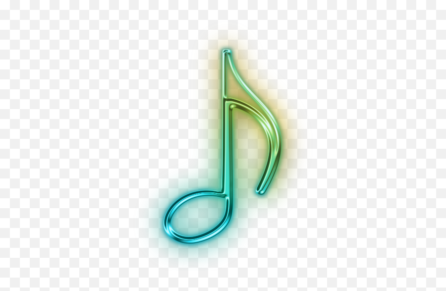 111669 - Glowing Neon Music Notes Png,Eighth Note Png