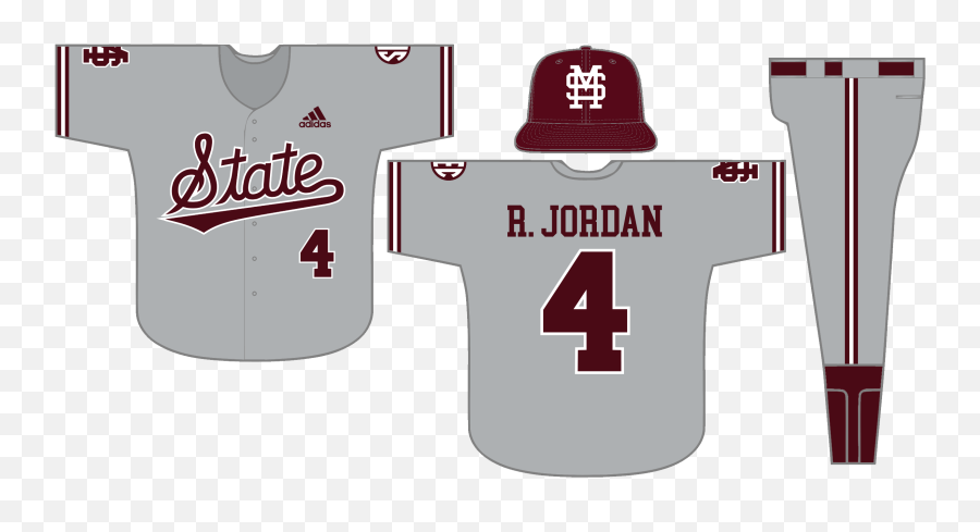 Baseball Uniform History - For Baseball Png,Mississippi State Logo Png