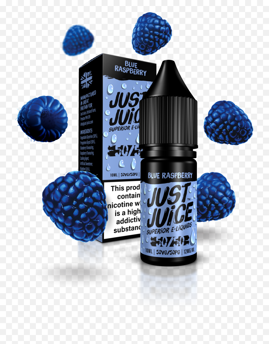 Just Juice 5050 Blue Raspberry 10ml Single Various - Juice Png,Blue Raspberry Png