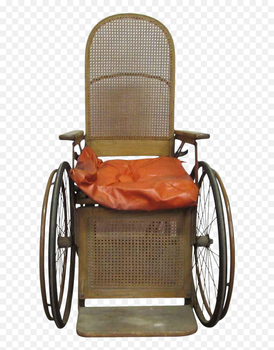 Turn Of The Century Wooden Wheelchair - Wheelchair Png,Wheelchair Transparent