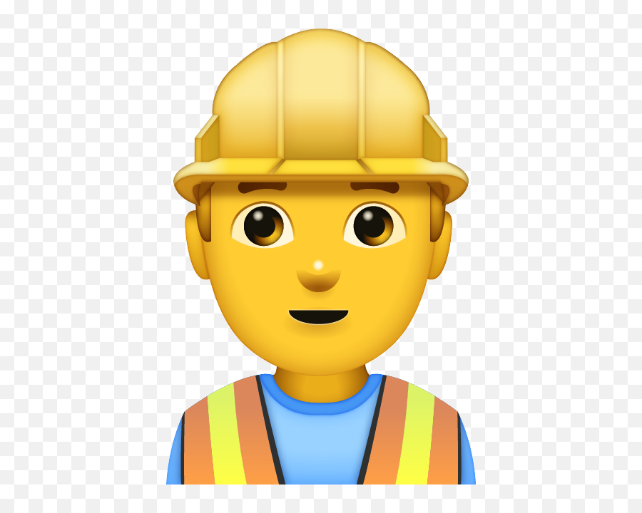 Man Construction Worker - Builder Emoji Png,Construction Worker Png