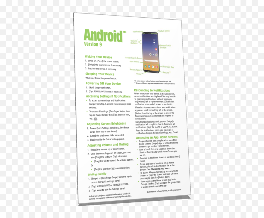 Android 8 Cheat Sheet Quick Reference - Android Cheat Sheet Png,Android Gear Icon