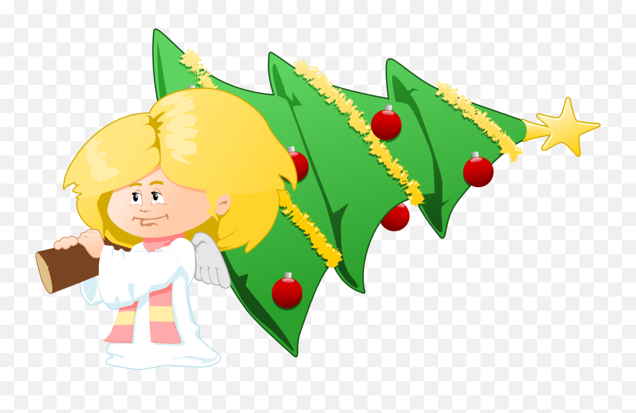 Download Christmas Angel Clipart Hq Png Image In Different - Clipart Cute Christmas Angels,Tree Clip Art Png