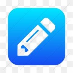 Simple Ios Blue Gradient Bootstrap Font - Vertical png