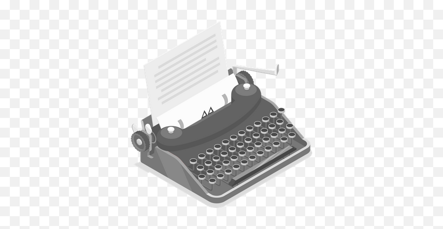 Typewriter Icon - Download In Colored Outline Style Isometric Typewriter Png,Typewriter Icon