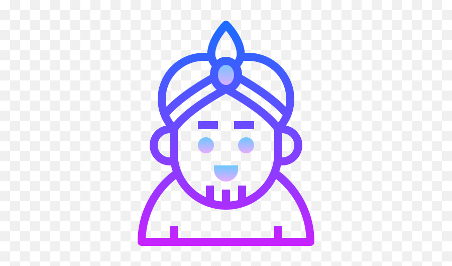 Balthazar King Magician Icon In Gradient Line Style - Icon Png,Magician Icon