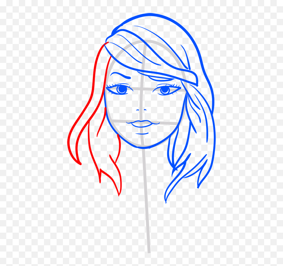How To Draw Taylor Swift Step By With Easy Drawings For - Sketch Drawing Cartoon Taylor Swift Easy Png,Taylor Swift Icon