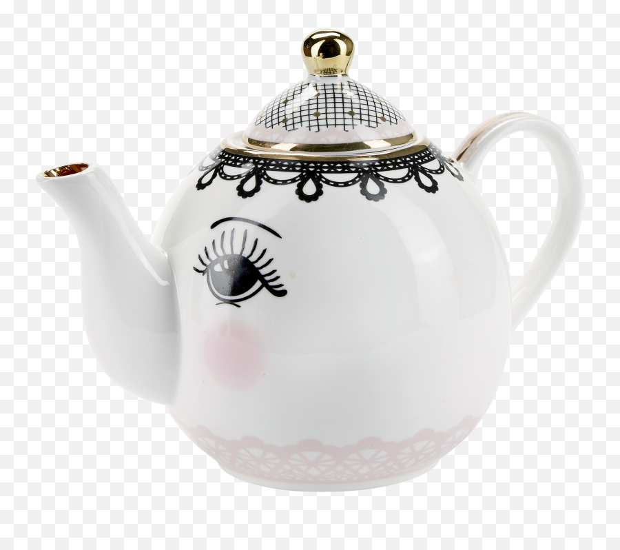 Miss Etoile Lace Eyes Teapot - Miss Etoile Teapot Png,Teapot Png