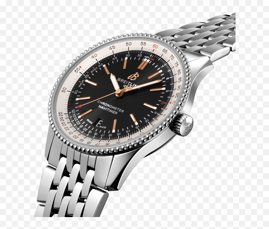 Navitimer Automatic 41 - Navitimer Automatic 41 Steel Black Png,Tru Icon
