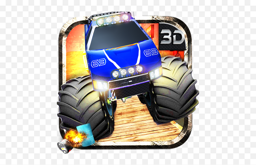 Nitro Truck 3d Download To Android Grátis - Synthetic Rubber Png,Monster Truck Icon