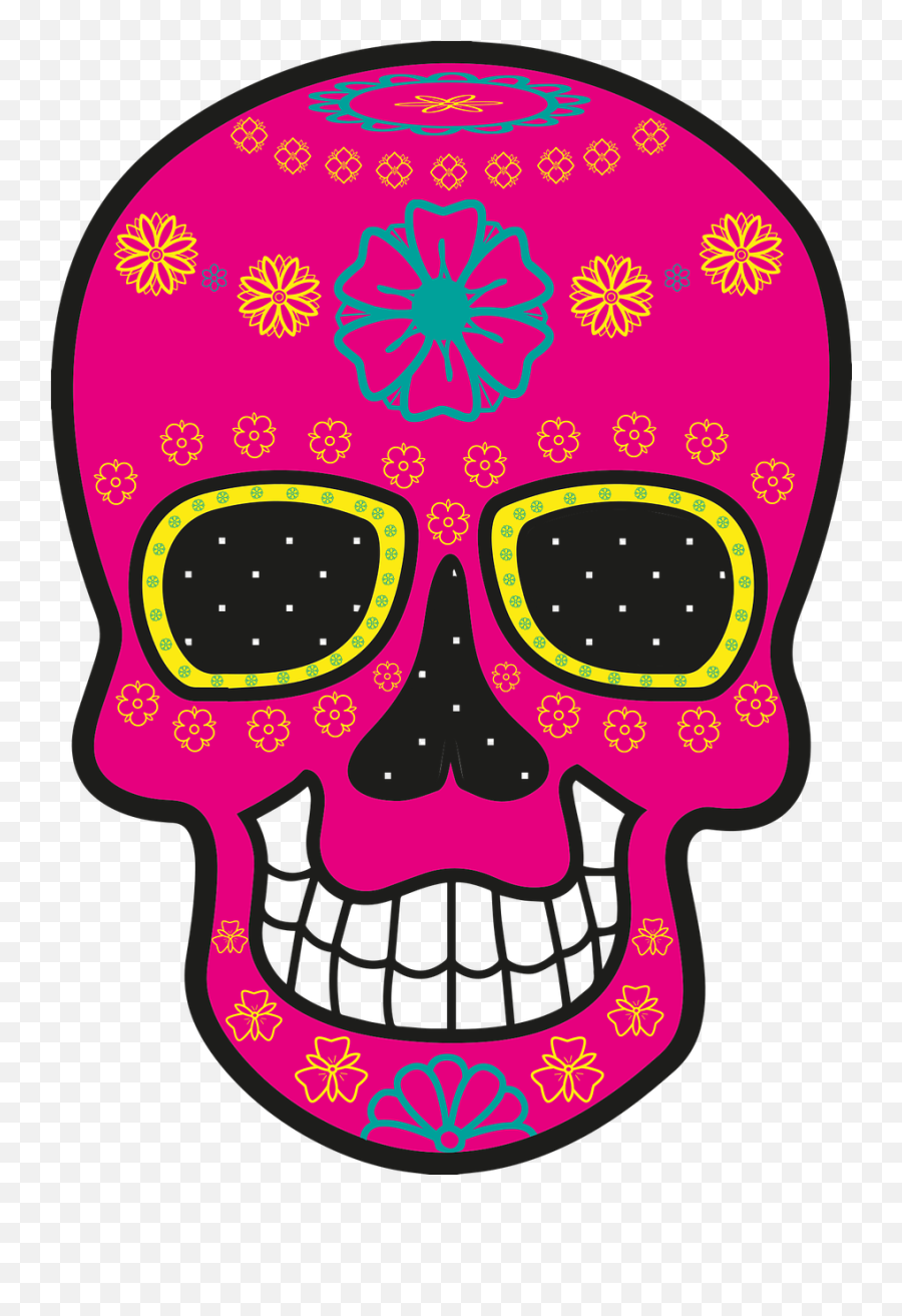 Skull Day Of The Dead Mexico - Free Vector Graphic On Pixabay Calaveras Dia De Muertos Png,Day Of The Dead Png