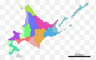 Hokkaido - Wikipedia Sub Prefectures Of png