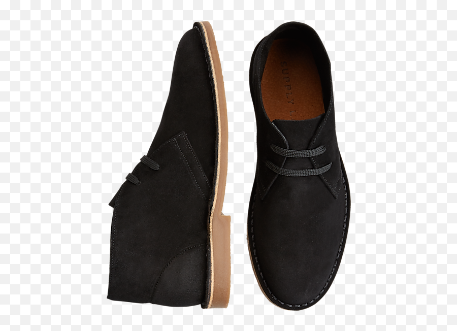 Supply Lab Beau Black Suede Chukka Boots - Round Toe Png,Icon Chukka Boot