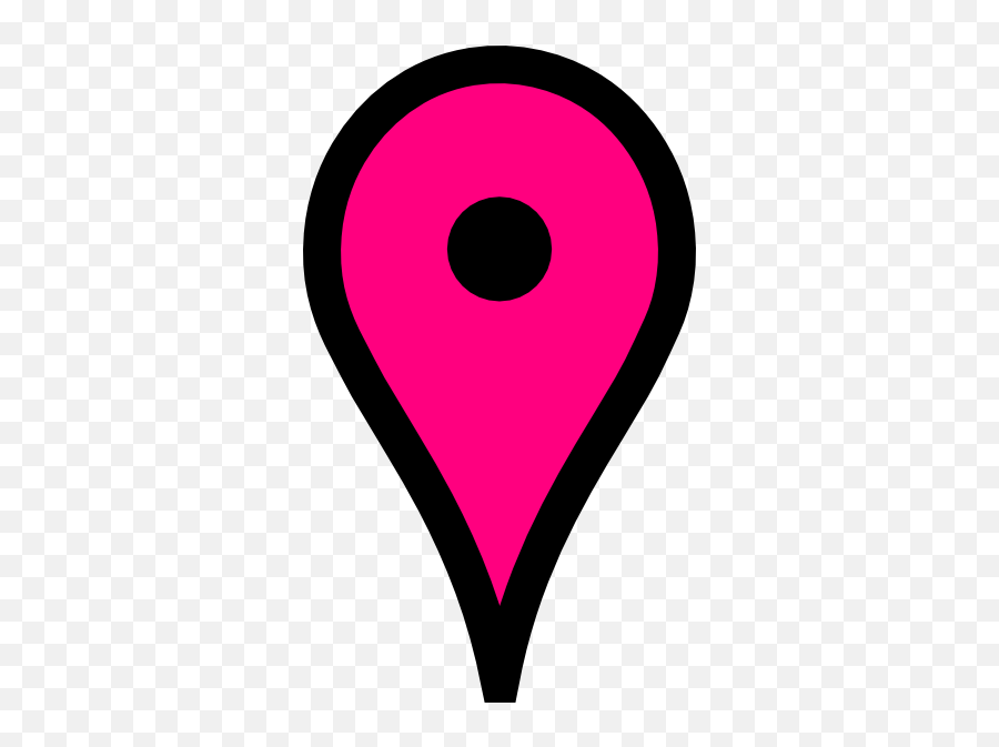 Download Pink Dot Png - Pink Google Pin Png Image With No Circle,Dot Png