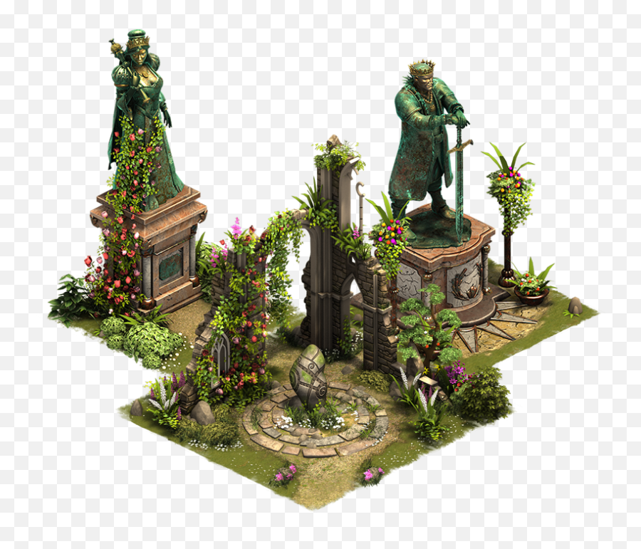 Fileupgrade Set Royal Gardenpng - Forge Of Empires Wiki En Ruins In A Garden,Upgrade Png